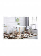 Dining Table And Arm Chair Set Black