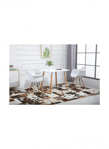 Dining Table And Arm Chair Set Black