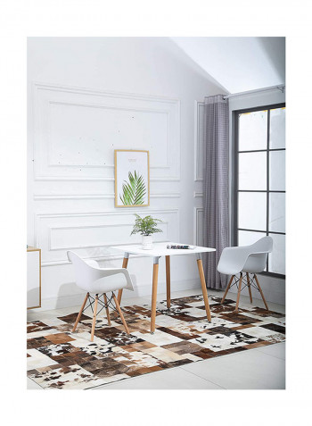 Dining Table And Arm Chair Set Black