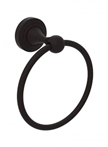 Sag Harbor Collection Towel Ring Black 6x6x7inch