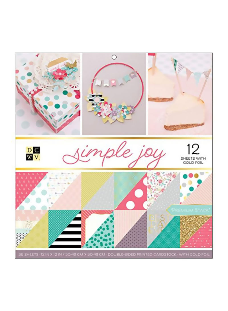 Simple Joy Premium Printed Cardstock