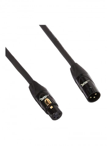 XLR Male To XLR Female Cable Connecter 25feet Black/Gold