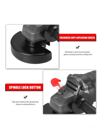 Brushless Angle Grinder Tool Black/Grey