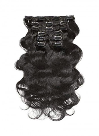 7-Piece Hair Extension 1 Jet Black 18inch