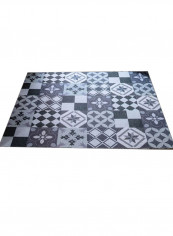 Geometric Pattern Anti-Skidding Door Mat Multicolour 100x120centimeter