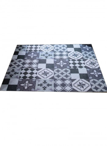 Geometric Pattern Anti-Skidding Door Mat Multicolour 100x120centimeter