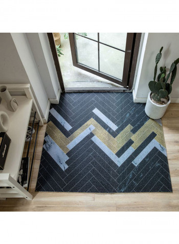 Weave Pattern Anti-Skidding Mat Multicolour 100x120centimeter