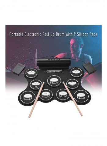 9-Piece Drum Pad Set