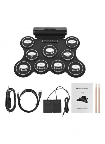 9-Piece Drum Pad Set
