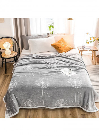 Casual Home Practical Comfort Thicken Blanket Cotton Grey 230x250centimeter
