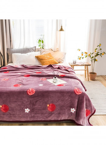 Casual Home Practical Print Thicken Blanket Cotton Multicolour 230x250centimeter