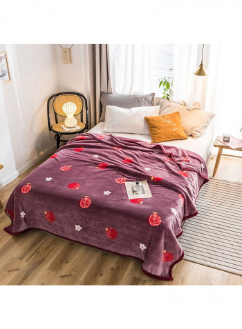 Casual Home Practical Print Thicken Blanket Cotton Multicolour 230x250centimeter