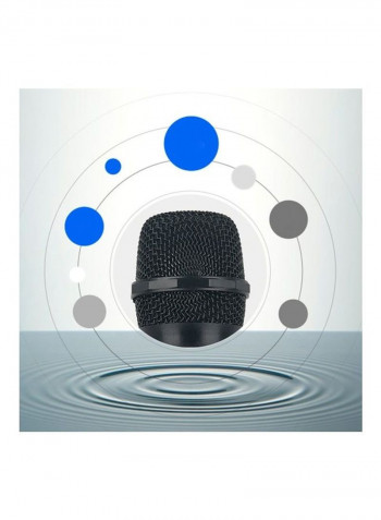 X-7 Computer Karaoke Voice Microphone Bracket Set 30 x 11 x 6cm Black