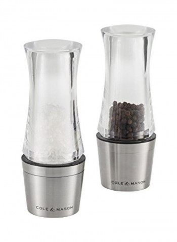 Downton Salt Mill Clear/Silver