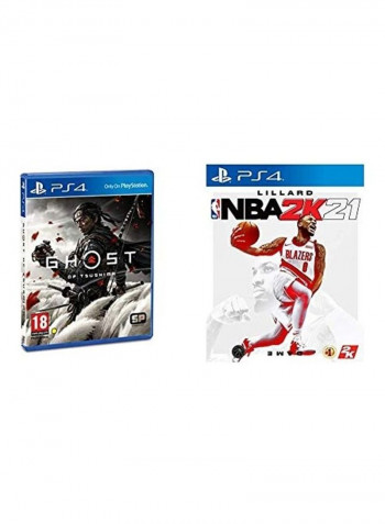 Ghost of Tsushima and NBA 2K21 (Intl Version) - PS4/PS5