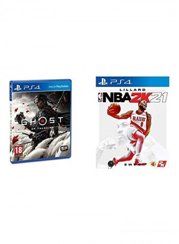 Ghost of Tsushima and NBA 2K21 (Intl Version) - بلايستيشن 4/بلايستيشن 5