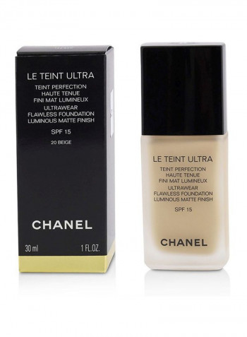 Le Teint Ultra Flawless Foundation SPF15 20 Beige