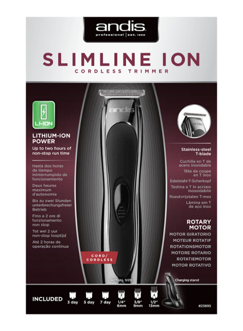 Slimline Ion Cordless Trimmer Black/Silver