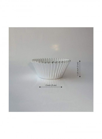 200-Piece Cupcake Molds Silver 8.1x7.7x2.2inch