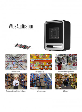 Omnidirectional Barcode Scanner Black/Silver