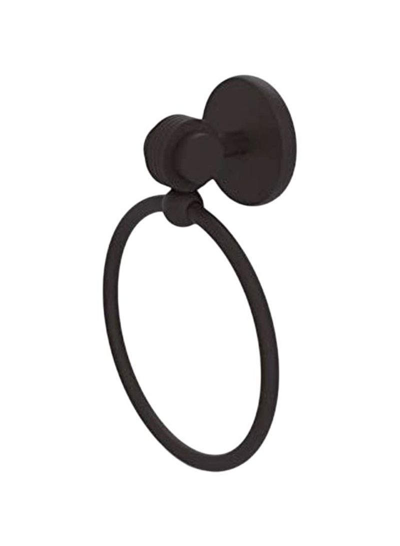 Satellite Orbit Two Collection Towel Ring Black 6x3.5x7.5inch