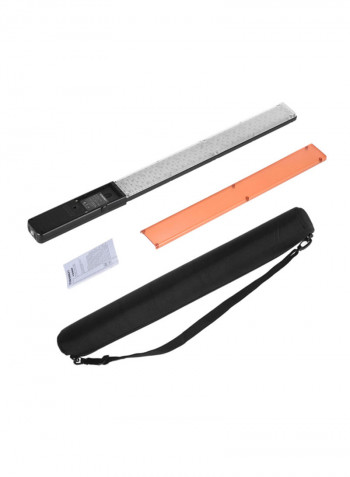 Outdoor Filming LED Light White/Black 58.3x4.8x2.4centimeter