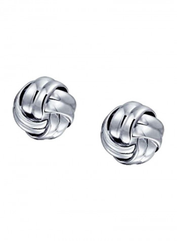 925 Sterling Silver Braided Celtic Knot Design Cufflinks