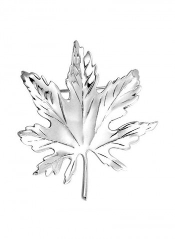 925 Sterling Silver Maple Leaf Pin Brooch