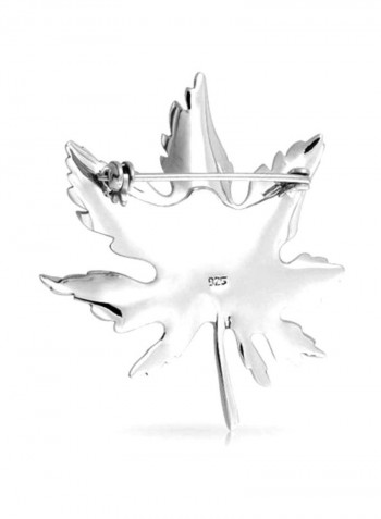 925 Sterling Silver Maple Leaf Pin Brooch