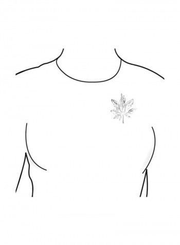 925 Sterling Silver Maple Leaf Pin Brooch