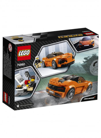 161-Piece Speed Champions Mclaren 720S Building Toy Set 75880