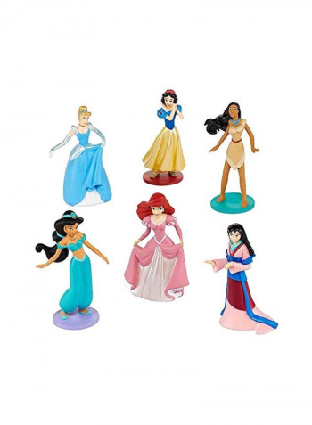 6-Piece Princess Figurines Playset