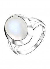 925 Sterling Silver Moonstone Studded Ring