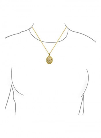 Cubic Zirconia Studded Necklace