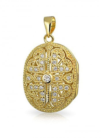 Cubic Zirconia Studded Necklace