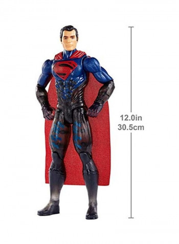 DC Justice League Stealth Suit Superman Figure 2x12inch