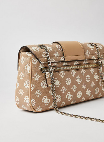 Greta Convertible Flap Crossbody Bag Sand