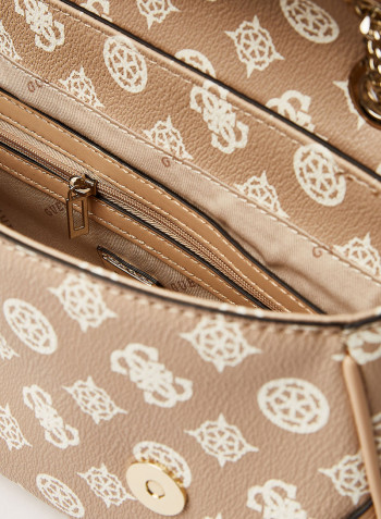 Greta Convertible Flap Crossbody Bag Sand