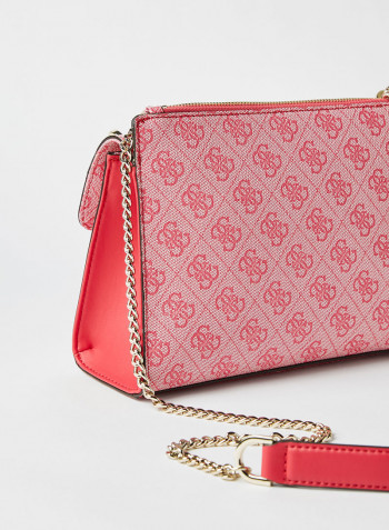 Sosie Convertible Crossbody Flap Bag Pink