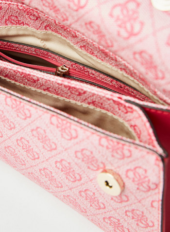 Sosie Convertible Crossbody Flap Bag Pink