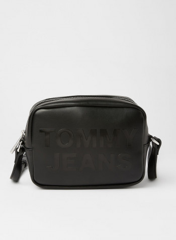 Tonal Logo Camera Bag Black