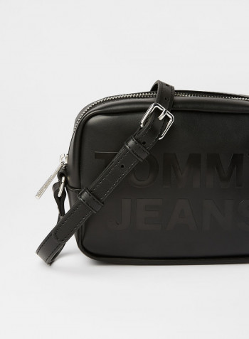 Tonal Logo Camera Bag Black