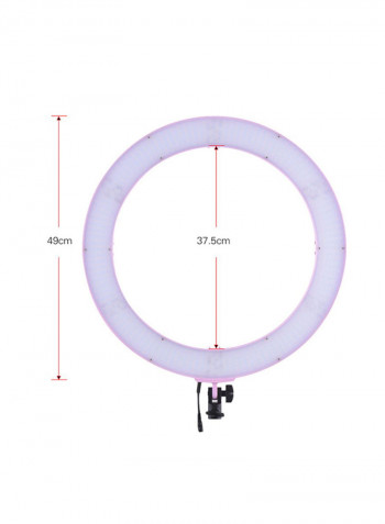 720-Piece Bi Colour Digital Ring Video Light Set RL720B 19inch Pink