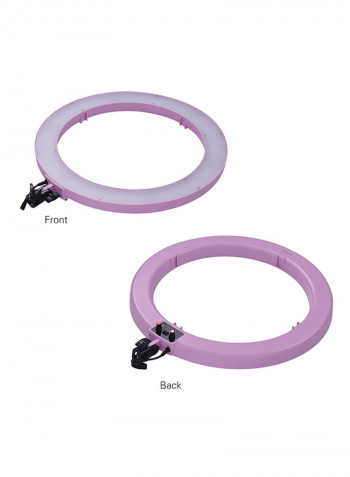 720-Piece Bi Colour Digital Ring Video Light Set RL720B 19inch Pink