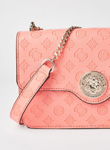 Dayane Convertible Crossbody Bag Coral