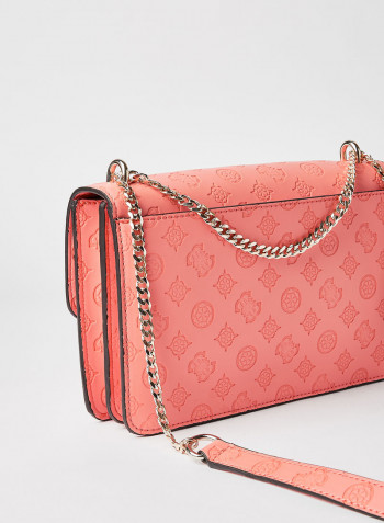 Dayane Convertible Crossbody Bag Coral