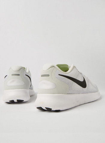 Free RN 2017 Running Shoes WHITE/BLACK-PURE PLATINUM
