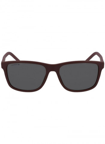 Full Rimmed Modified Rectangular Frame Sunglasses - Lens Size: 56 mm