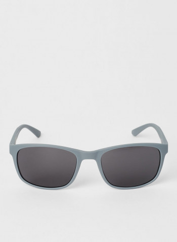 Men's Full Rimmed Rectangular Frame Sunglasses - Lens Size: 56 mm