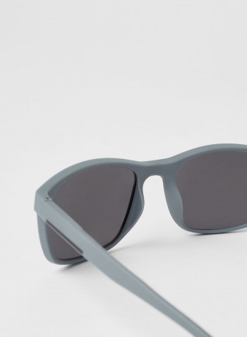 Men's Full Rimmed Rectangular Frame Sunglasses - Lens Size: 56 mm